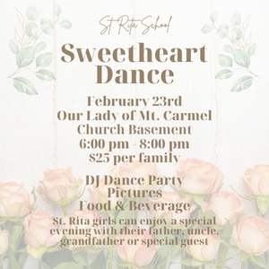 Sweetheart Dance flyer