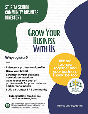 St Rita School Community Business Directory. Grow your business with us.