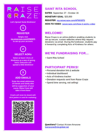 Click for Raise Craze instruction flyer