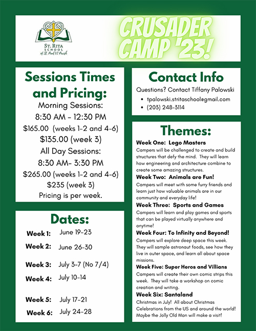 Summer Camp flyer