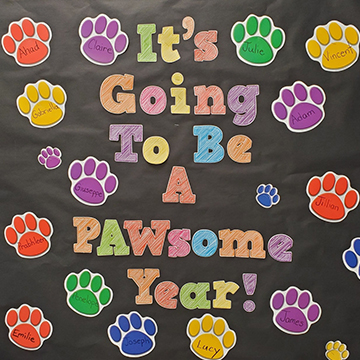 Bulletin board - It's going to be a Pawsome Year!